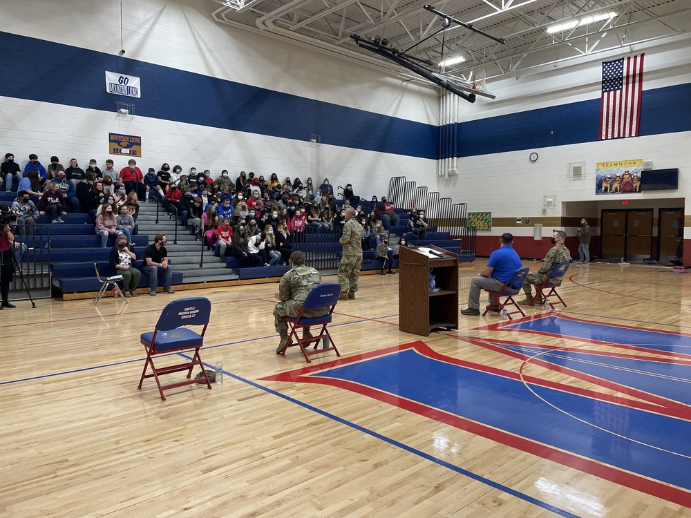 MMS Learns About Careers in the Military During Veteran's Day Assembly