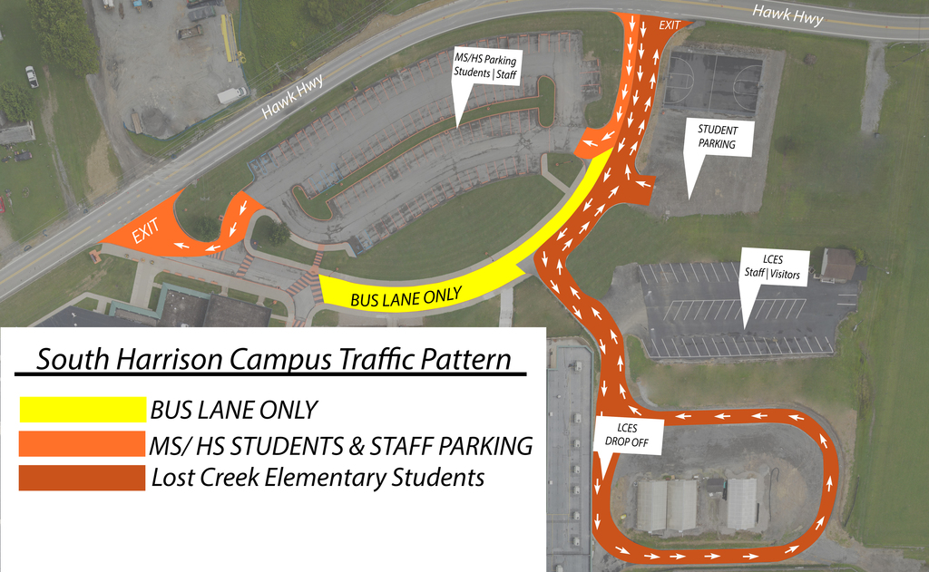 South Harrison Campus Traffic Pattern