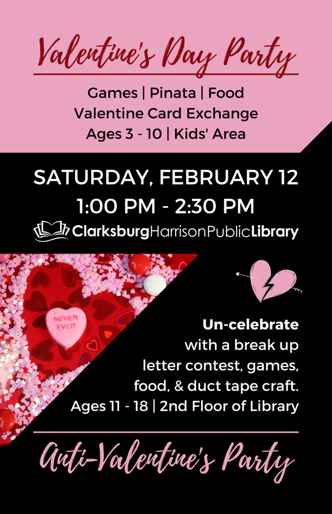 Clarksburg Harrison Public Library Valentine's Day