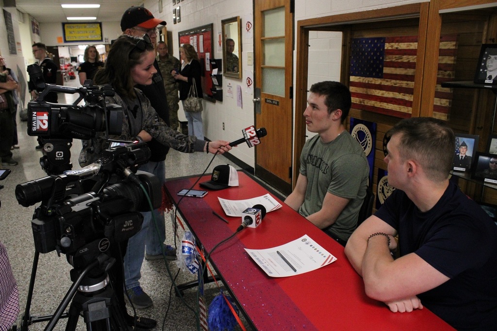 Interview with news outlets